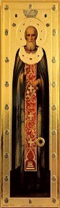2. Икона преподобного Сергия Радонежского с частицей святых мощей